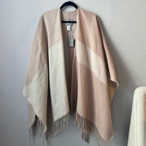 NWT Soia & Kyo Scarf Cardigan Wrap with Fringe